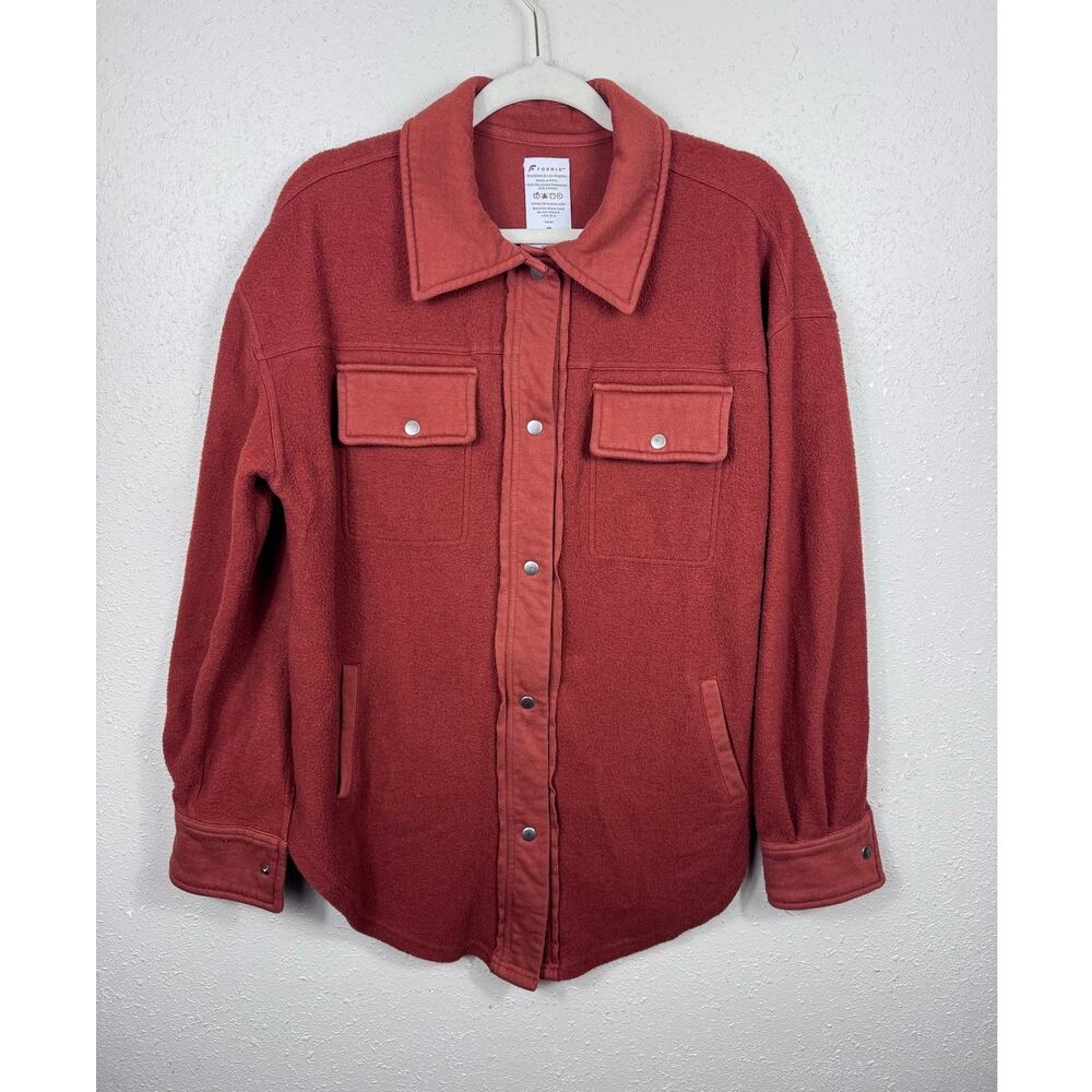 Fornia Rust Shacket Womens Size Small
